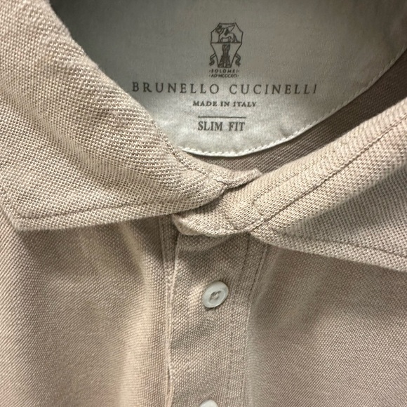 BRUNELLO CUCINELLI Layered Cotton-Jersey Slim Fit Polo Shirt fits like a 50 - Picture 4 of 11